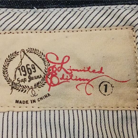 Gap 1969 Jeans Womens Junior Size 1 Blue Trouser Limited Edition Dark Wash Denim - Picture 7 of 11